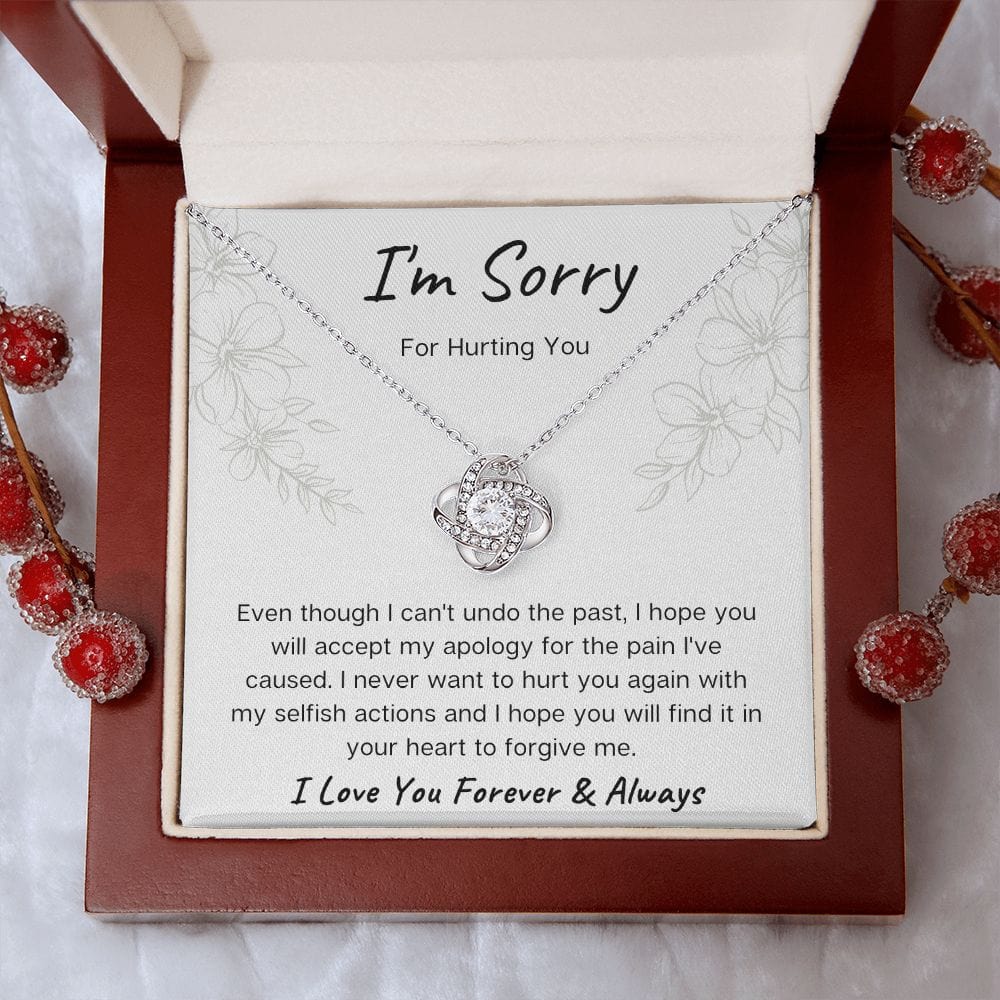 I'm Sorry Loveknot Necklace