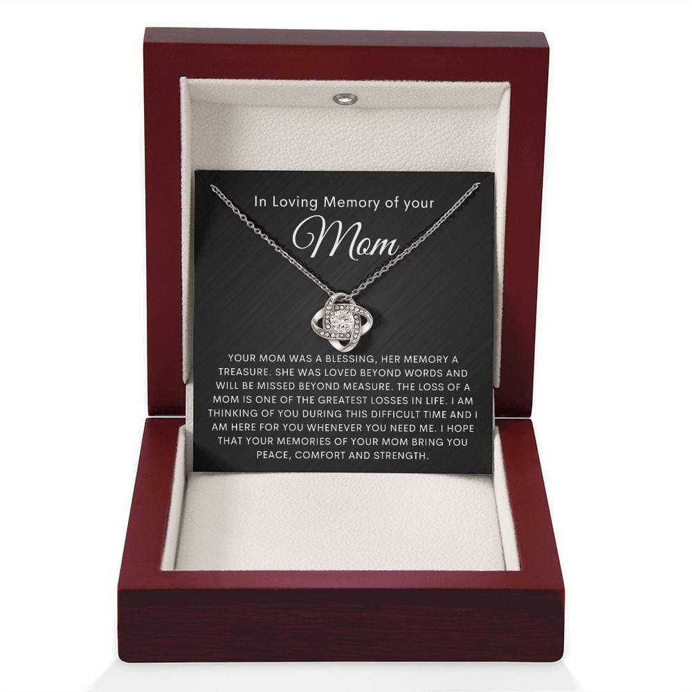 Loss of Mother Remembrance Loveknot Necklace