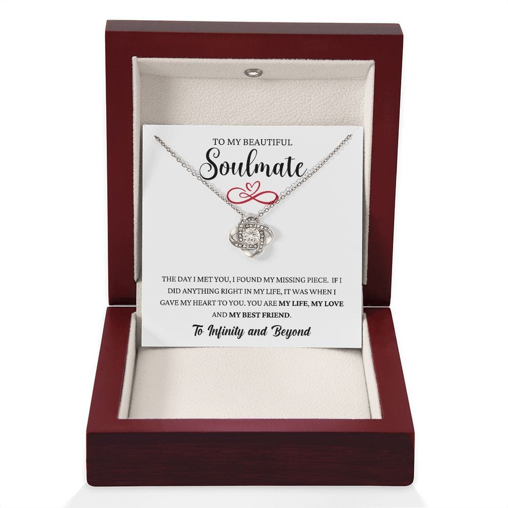 Missing Piece - Soulmate Infinity Loveknot Necklace