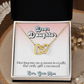 Interlocking Hearts Necklace for Daughter