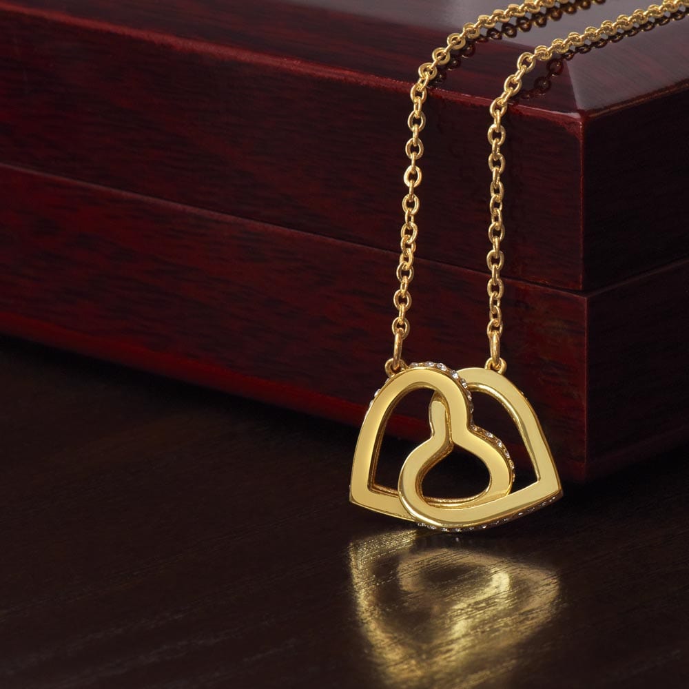 Interlocking Hearts Necklace for Daughter