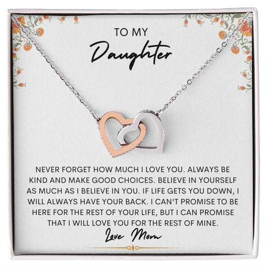 Love You for Rest of Mine- Daughter Necklace