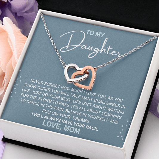 Will Always Have your back- Daughter Necklace Gift