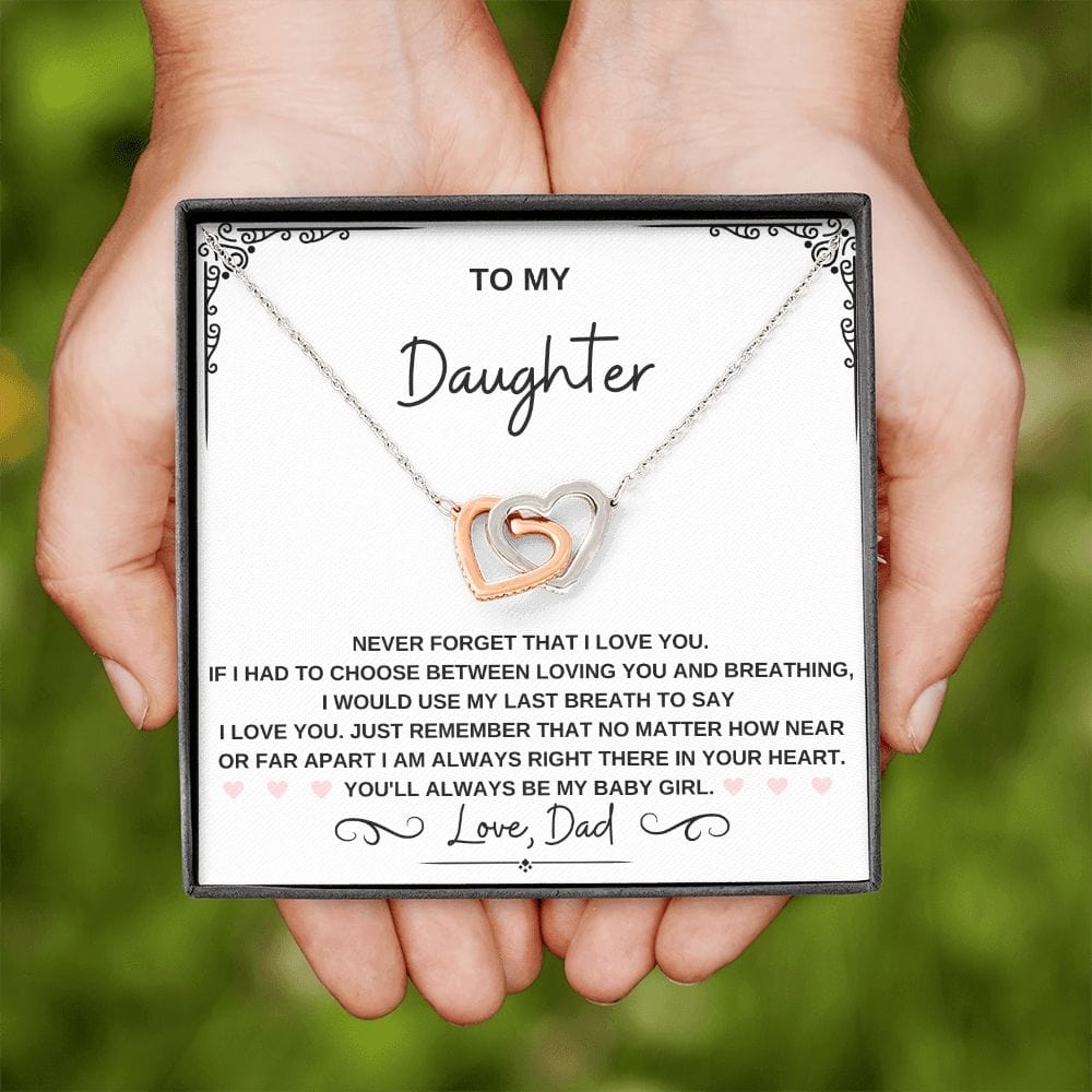 Daughter Heart Necklace-My Baby Girl