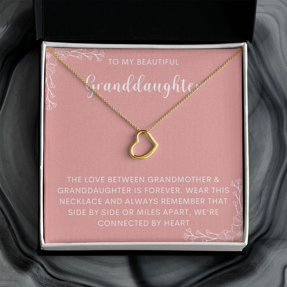 Granddaughter necklace, first communion gift from grandparents. Gift from Grandpa, Grandma