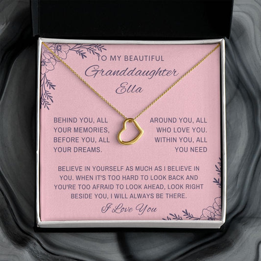 Granddaughter necklace from nana, To our granddaughter jewelry, Graduation/birthday/Christmas gift