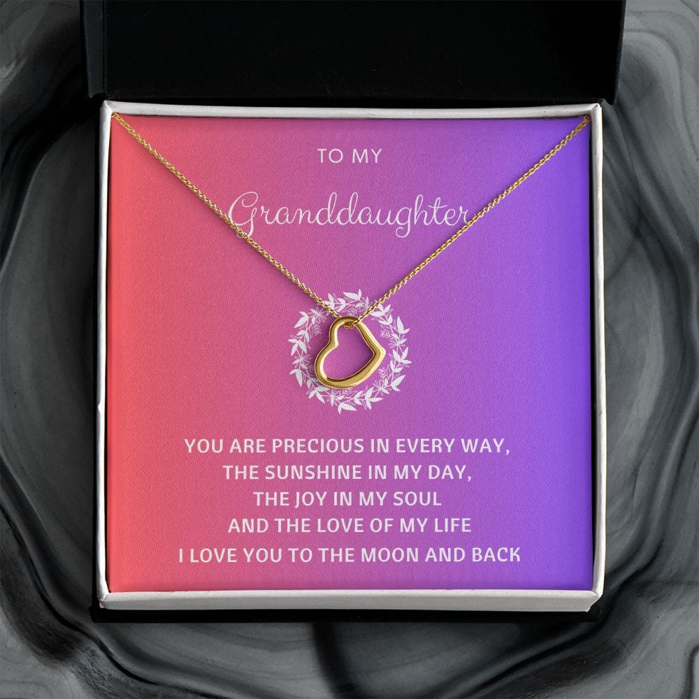 Granddaughter necklace from grandma, To our granddaughter on graduation, Granddaughter gift from grandpa, grandparents first communion gifts
