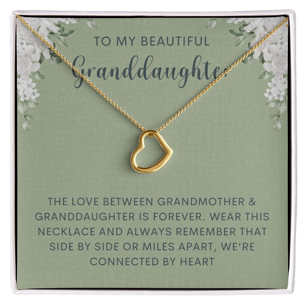Granddaughter necklace from grandma, To our granddaughter on graduation, Granddaughter gift from nana, grandparents first communion gifts