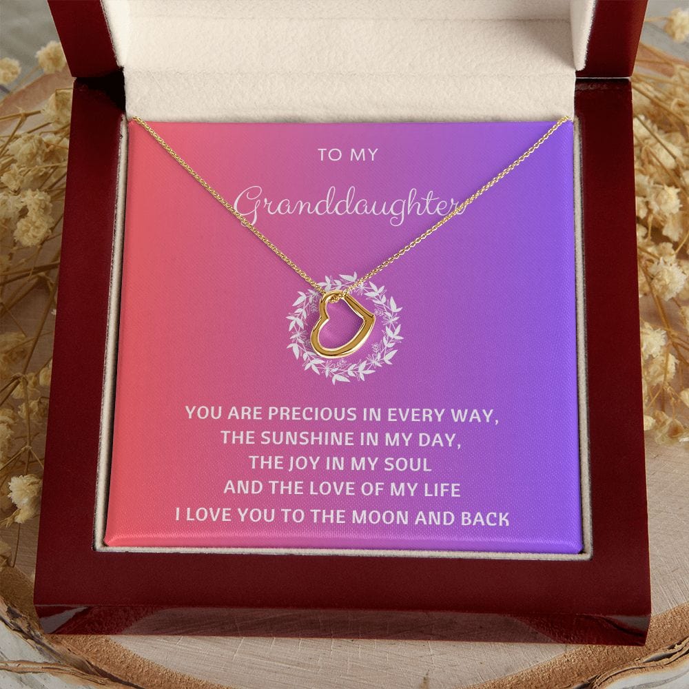 Granddaughter necklace from grandma, To our granddaughter on graduation, Granddaughter gift from grandpa, grandparents first communion gifts