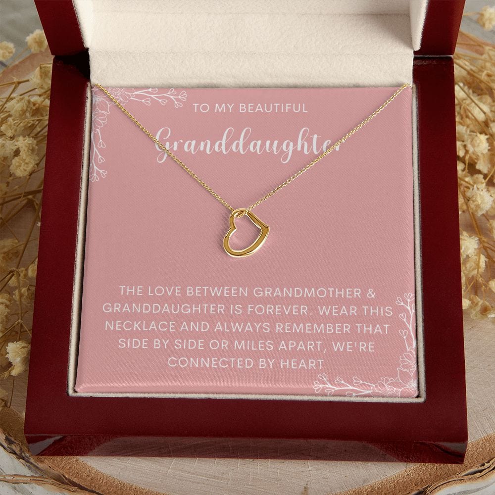 Granddaughter necklace, first communion gift from grandparents. Gift from Grandpa, Grandma