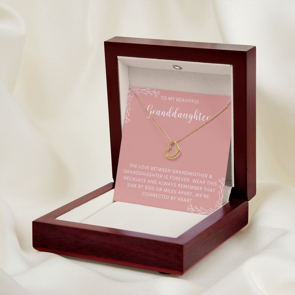 Granddaughter necklace, first communion gift from grandparents. Gift from Grandpa, Grandma