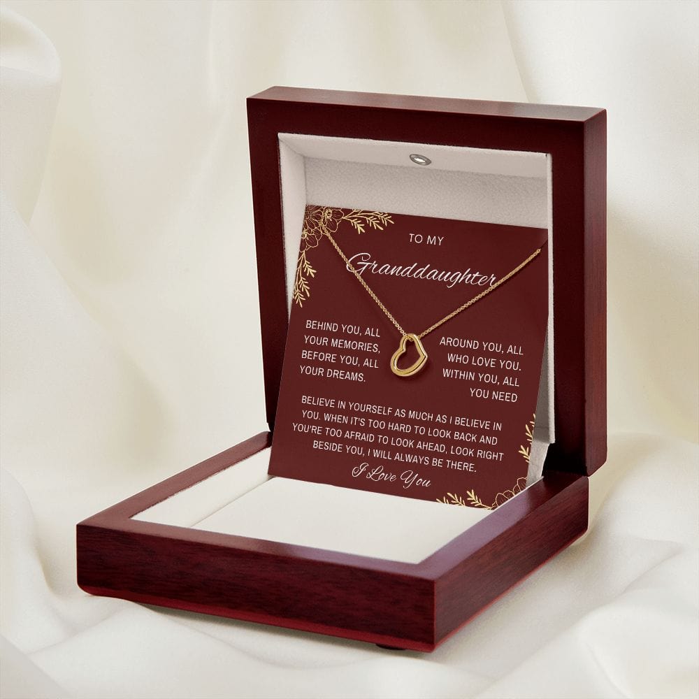 Granddaughter necklace from grandma, To our granddaughter jewelry, Graduation/birthday/Christmas gift