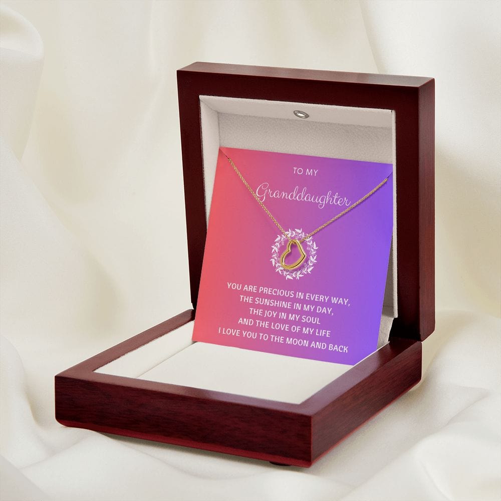 Granddaughter necklace from grandma, To our granddaughter on graduation, Granddaughter gift from grandpa, grandparents first communion gifts