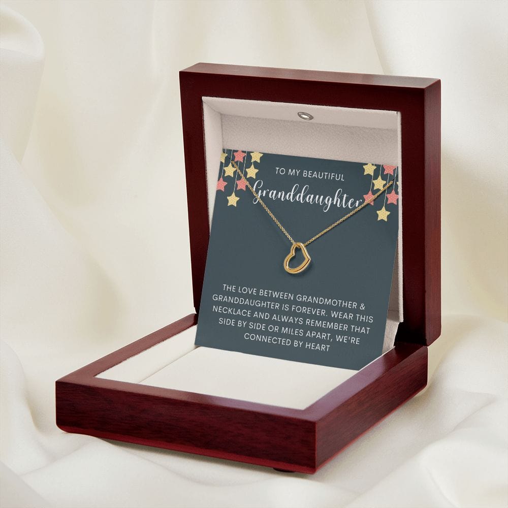Granddaughter necklace from grandma, To our granddaughter jewelry, Graduation/birthday/Christmas gift