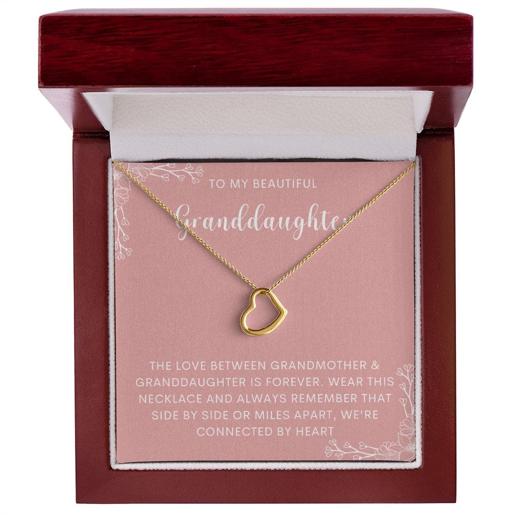 Granddaughter necklace, first communion gift from grandparents. Gift from Grandpa, Grandma