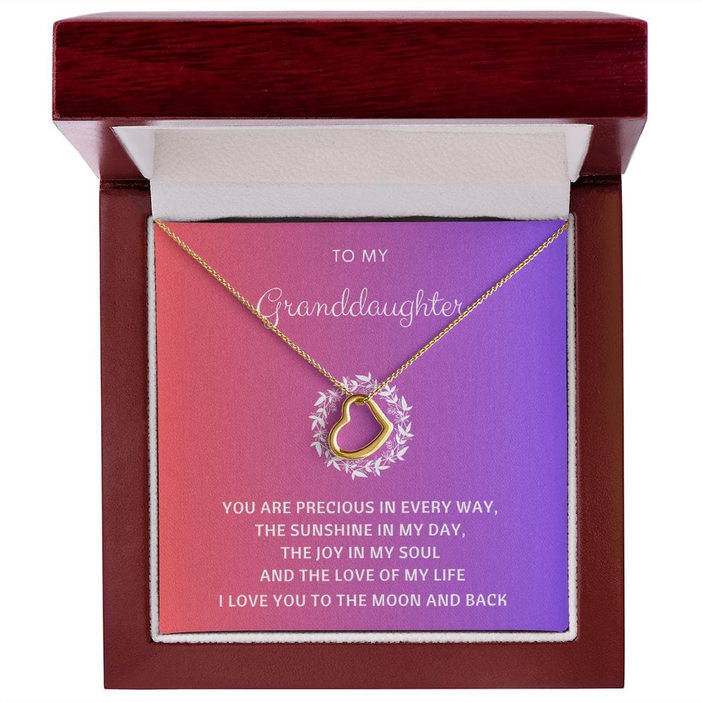 Granddaughter necklace from grandma, To our granddaughter on graduation, Granddaughter gift from grandpa, grandparents first communion gifts
