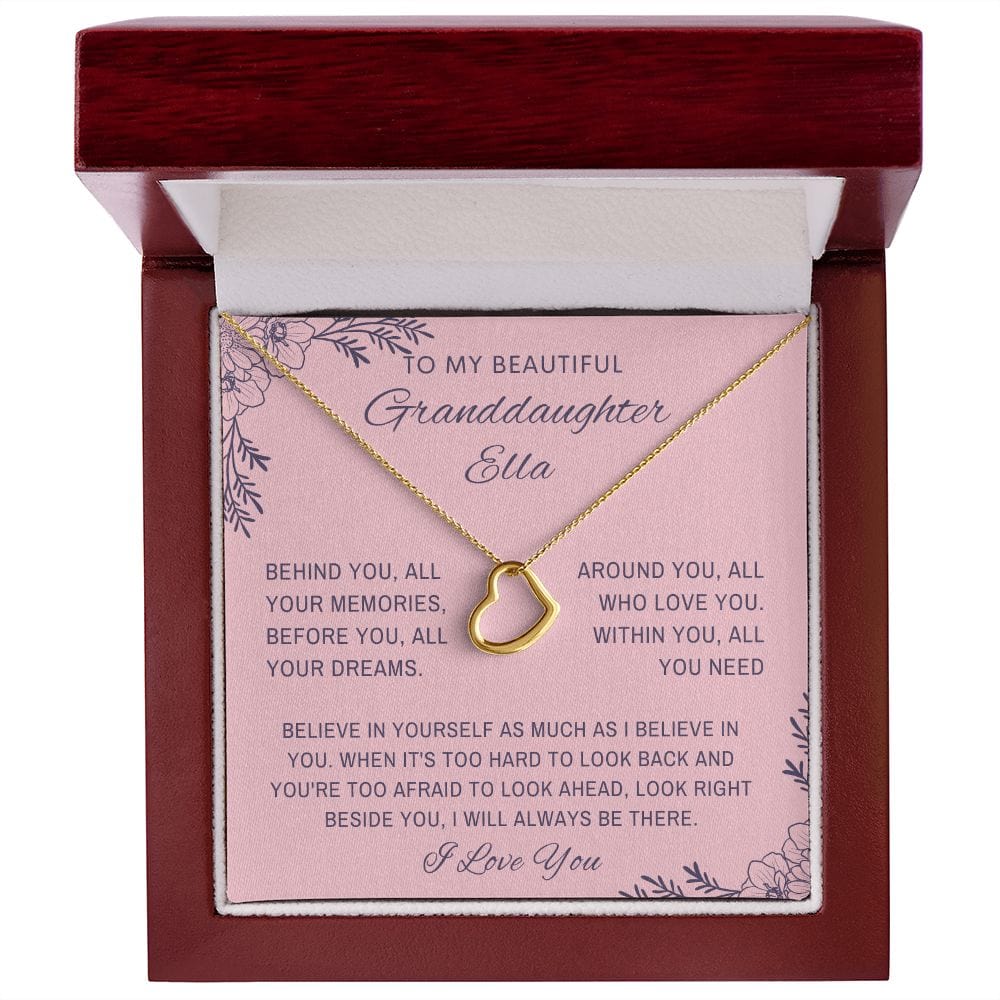 Granddaughter necklace from nana, To our granddaughter jewelry, Graduation/birthday/Christmas gift