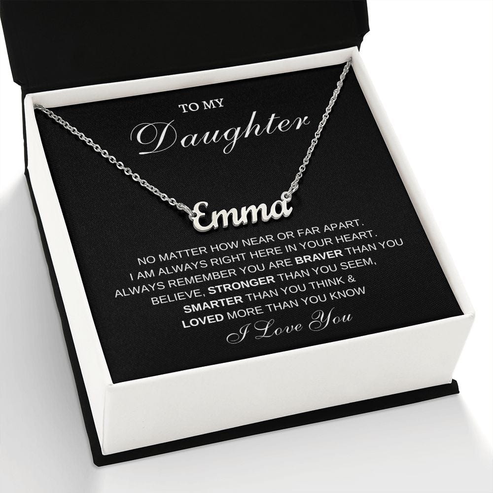Daughter Name Personalized Necklace