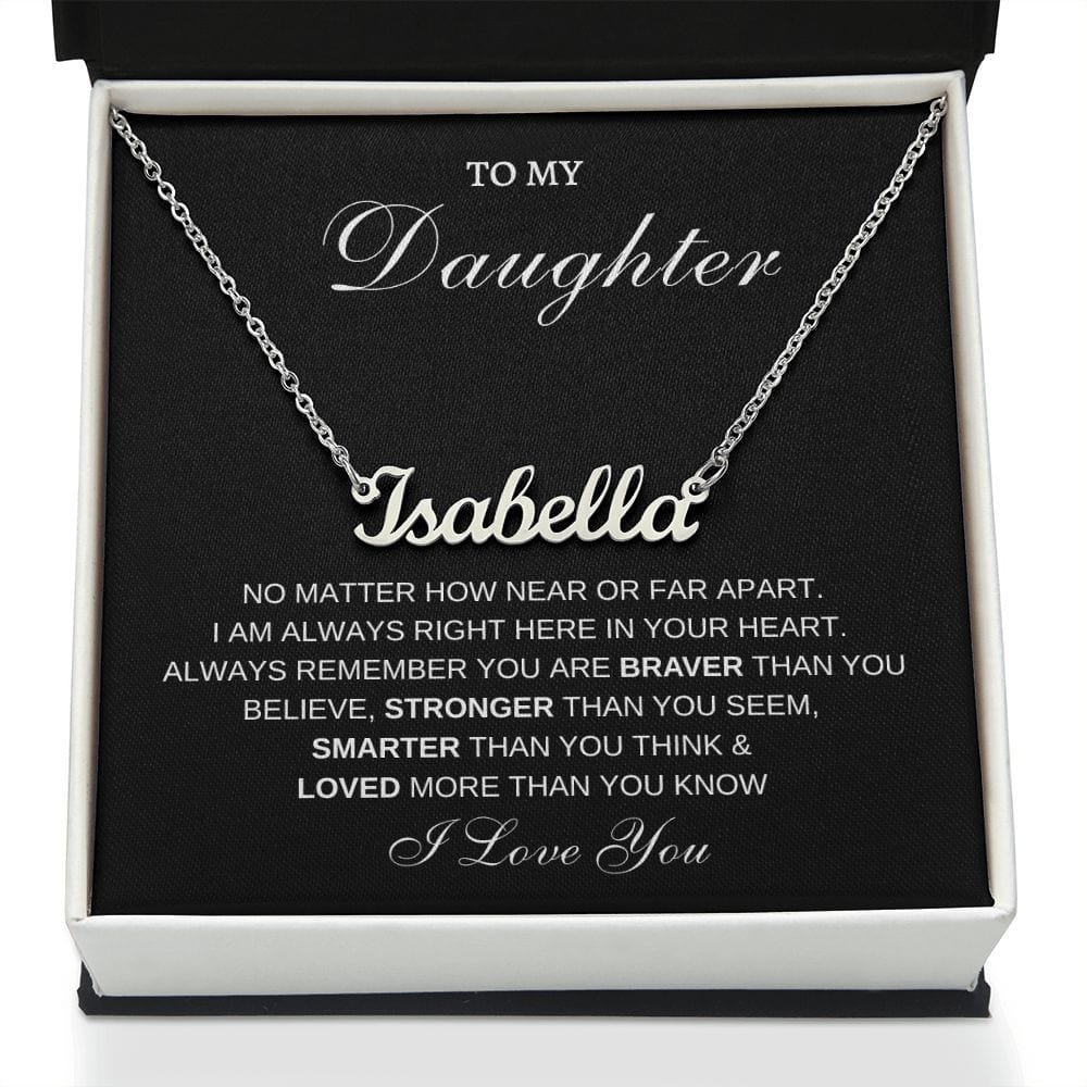 Daughter Name Personalized Necklace