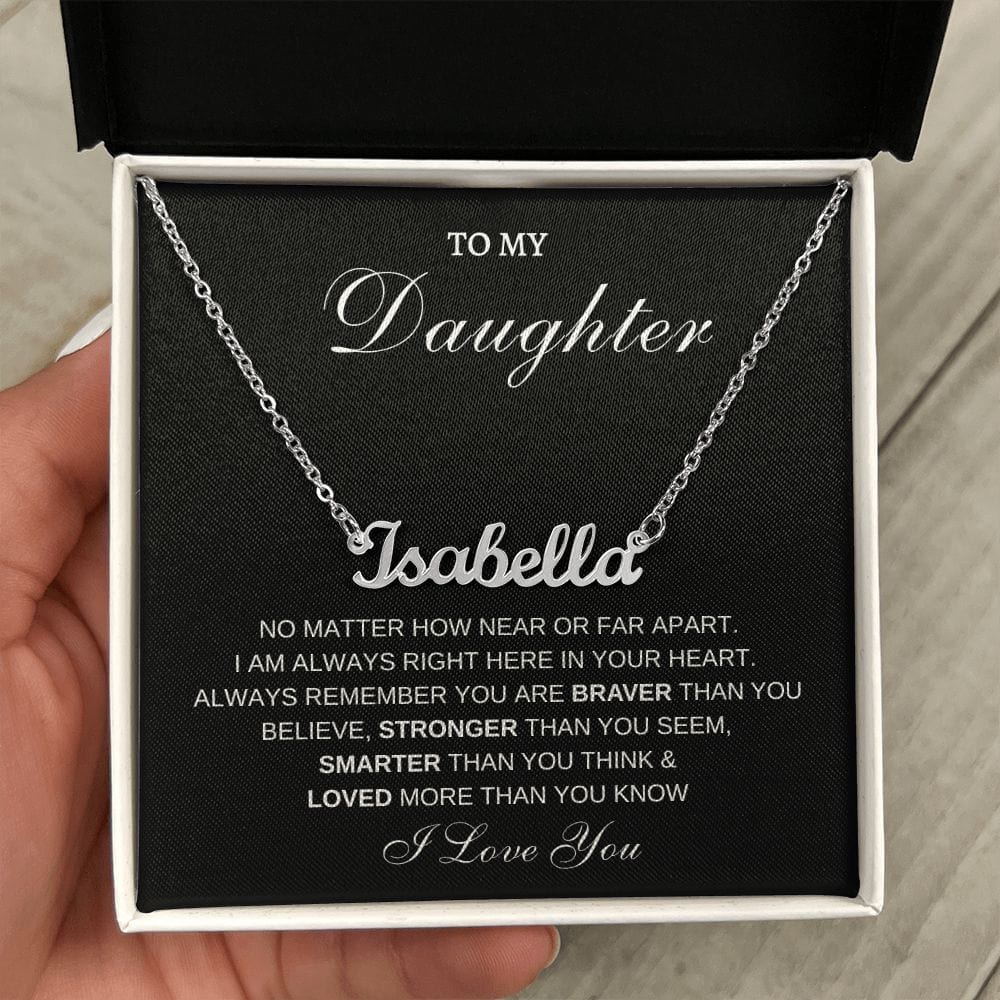 Daughter Name Personalized Necklace