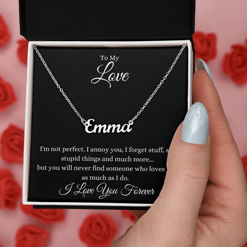 Love You Forever- Personalized Name Necklace