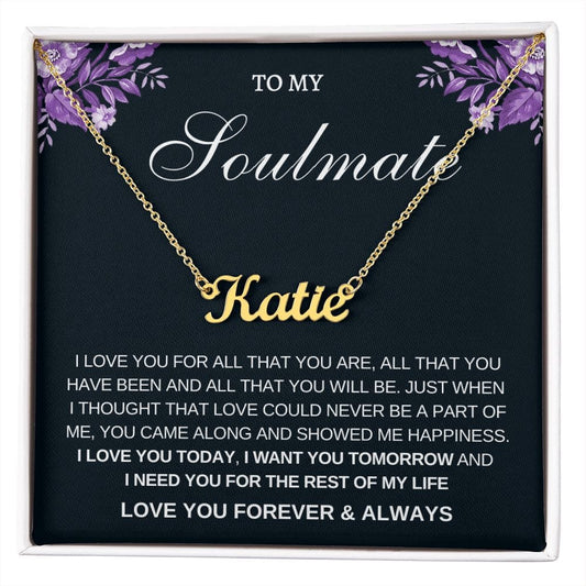 Personalized Name Necklace-Soulmate