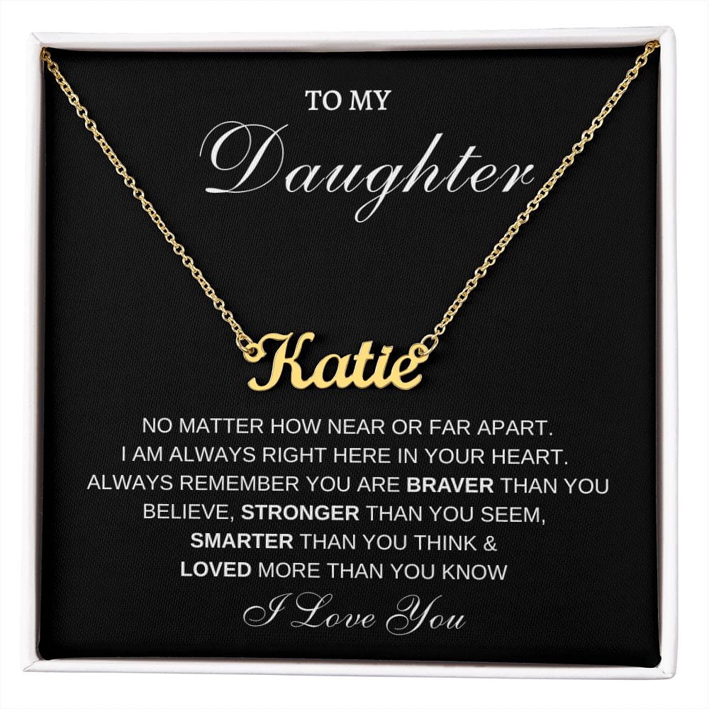 Daughter Name Personalized Necklace