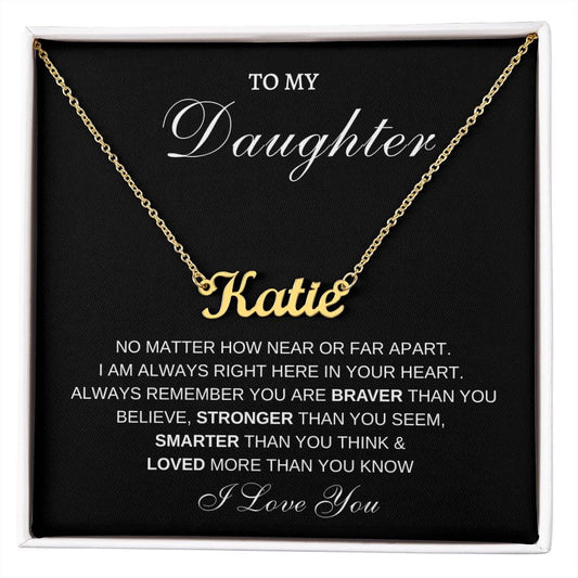 Daughter Name Personalized Necklace