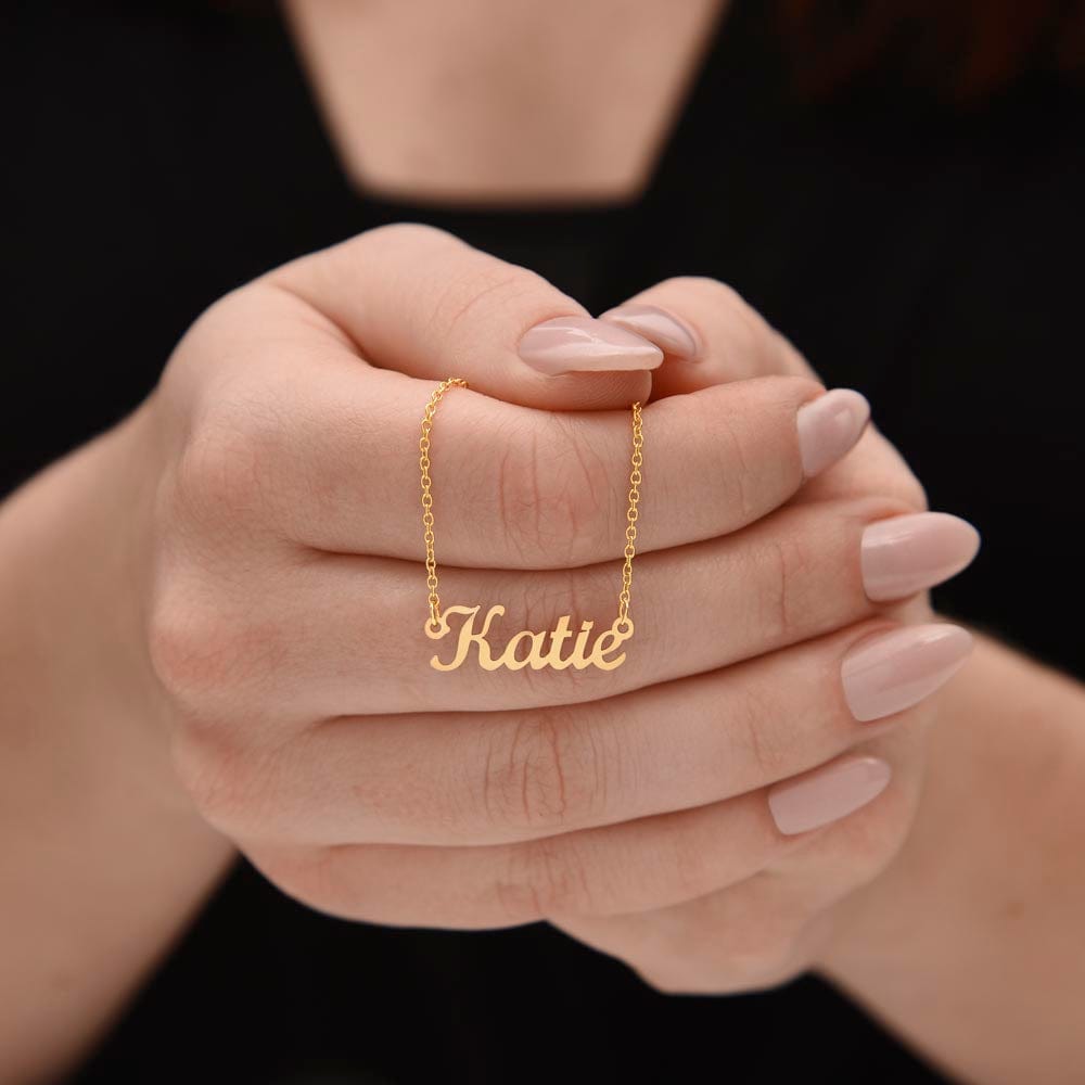 Personalized Name Necklace- Niece Braver, Stronger