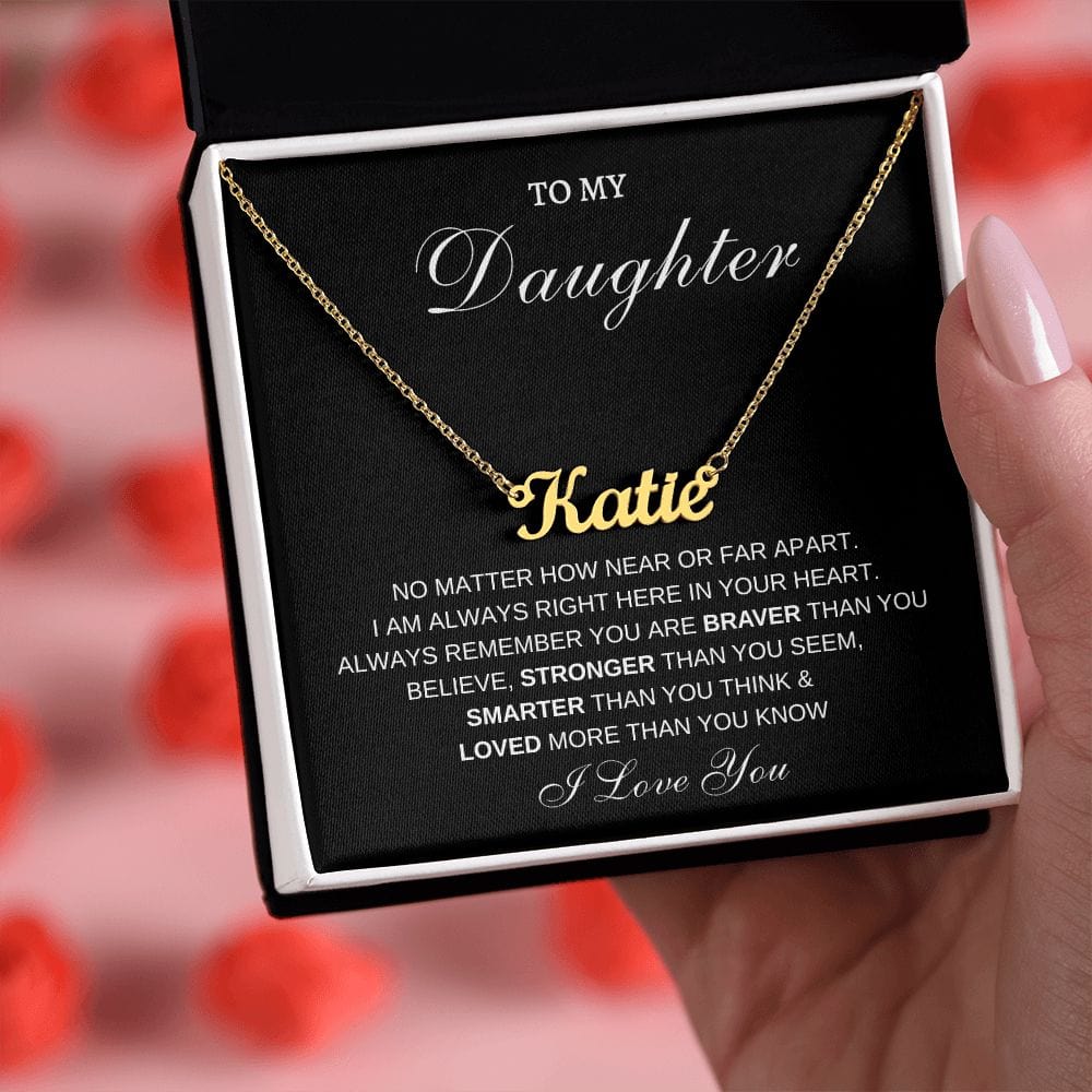 Daughter Name Personalized Necklace