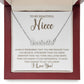 Personalized Name Necklace- Niece Braver, Stronger