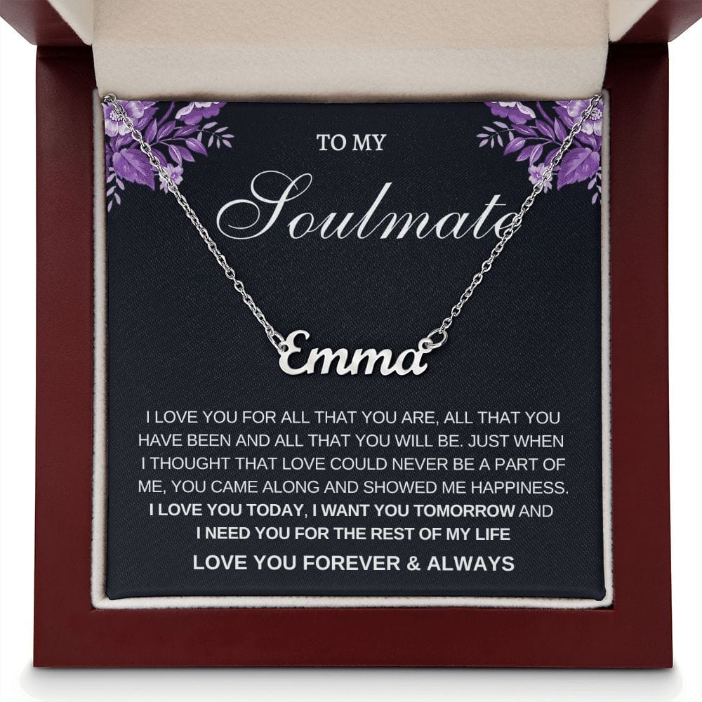 Personalized Name Necklace-Soulmate