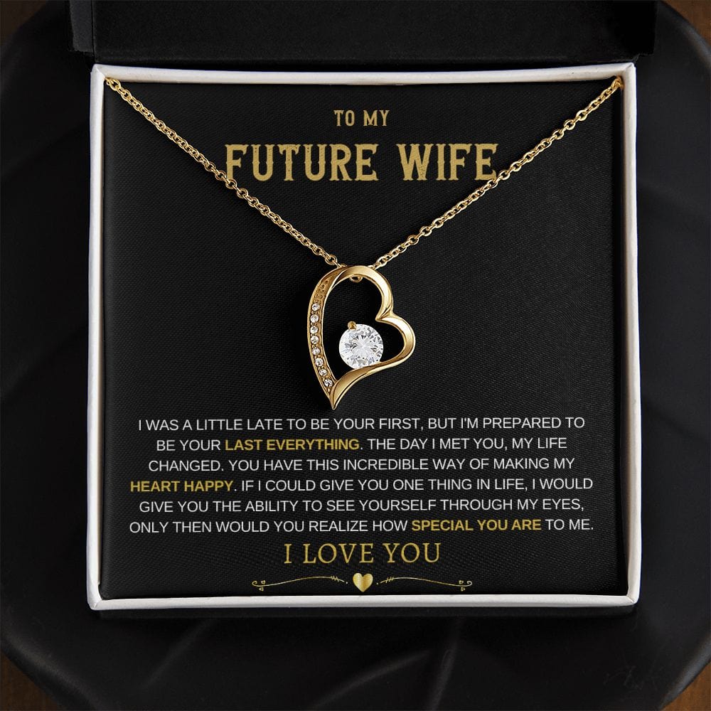 Future Wife Forever Love Necklace - Heart Happy
