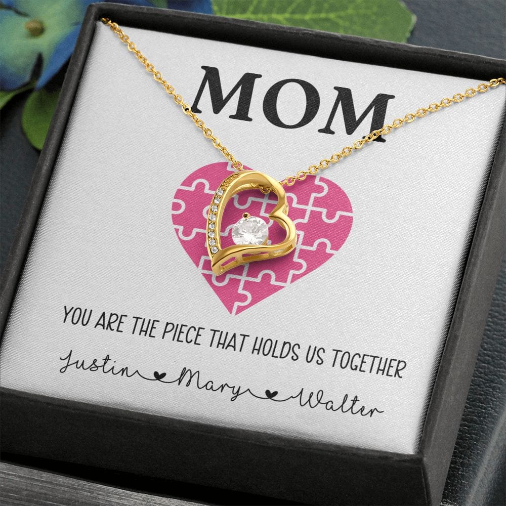 You Hold us Together - Personalized Mother's day Mom Gift Forever Love Necklace
