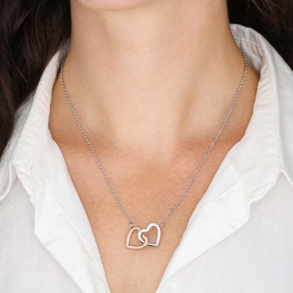 Interlocking Hearts Wife Necklace
