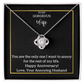 Funny Anniversary Love knot necklace for Wife