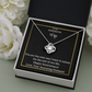 Funny Anniversary Love knot necklace for Wife