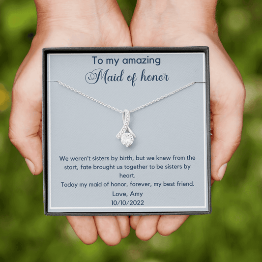 Personalized Maid of Honor Alluring Necklace
