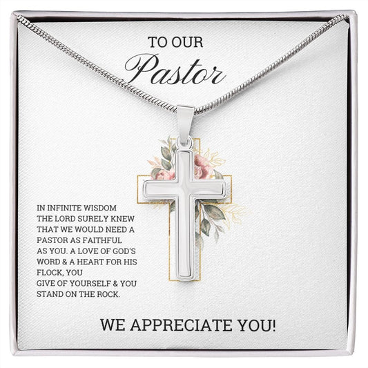 Cross Necklace Pastor Appreciation Gift