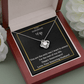 Funny Anniversary Love knot necklace for Wife