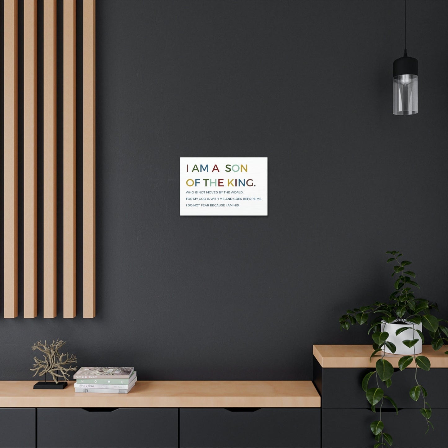 I am a Son of the king Wall Art Canvas , Nursery Wall Decor, Kids Room Decor