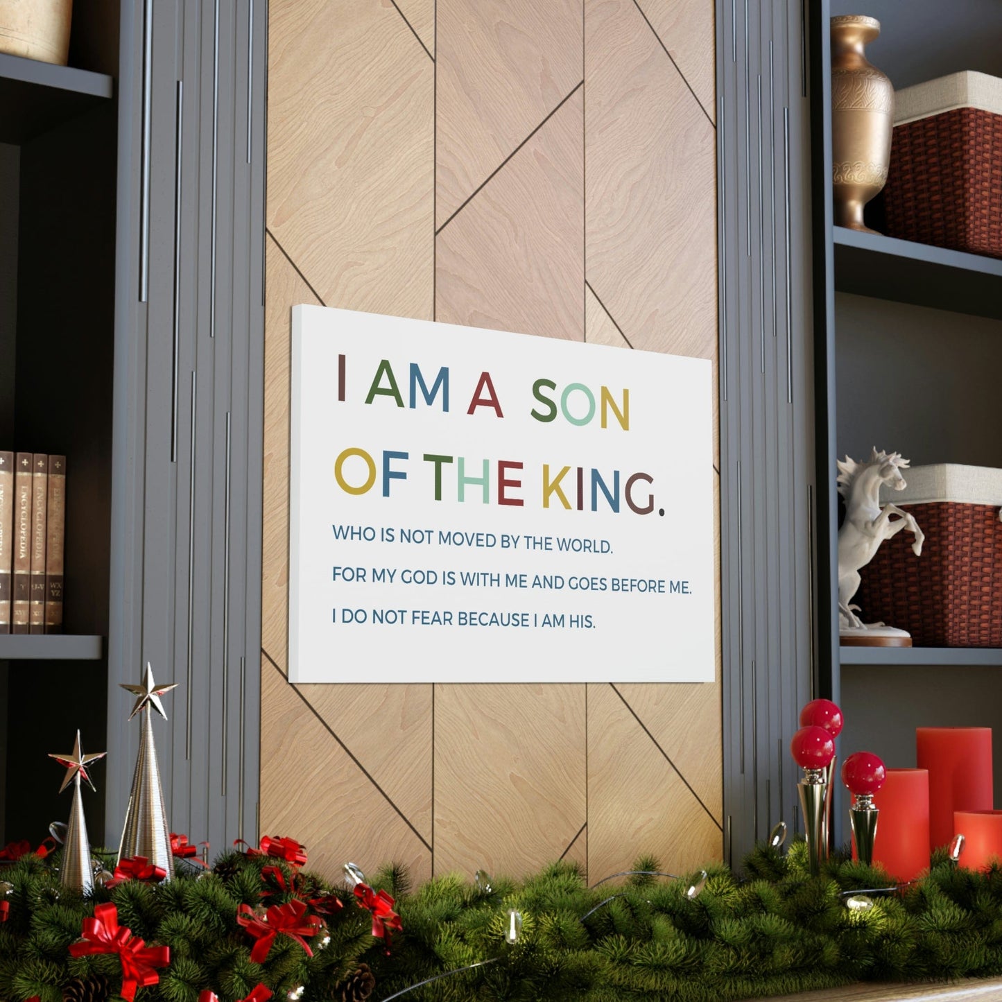 I am a Son of the king Wall Art Canvas , Nursery Wall Decor, Kids Room Decor