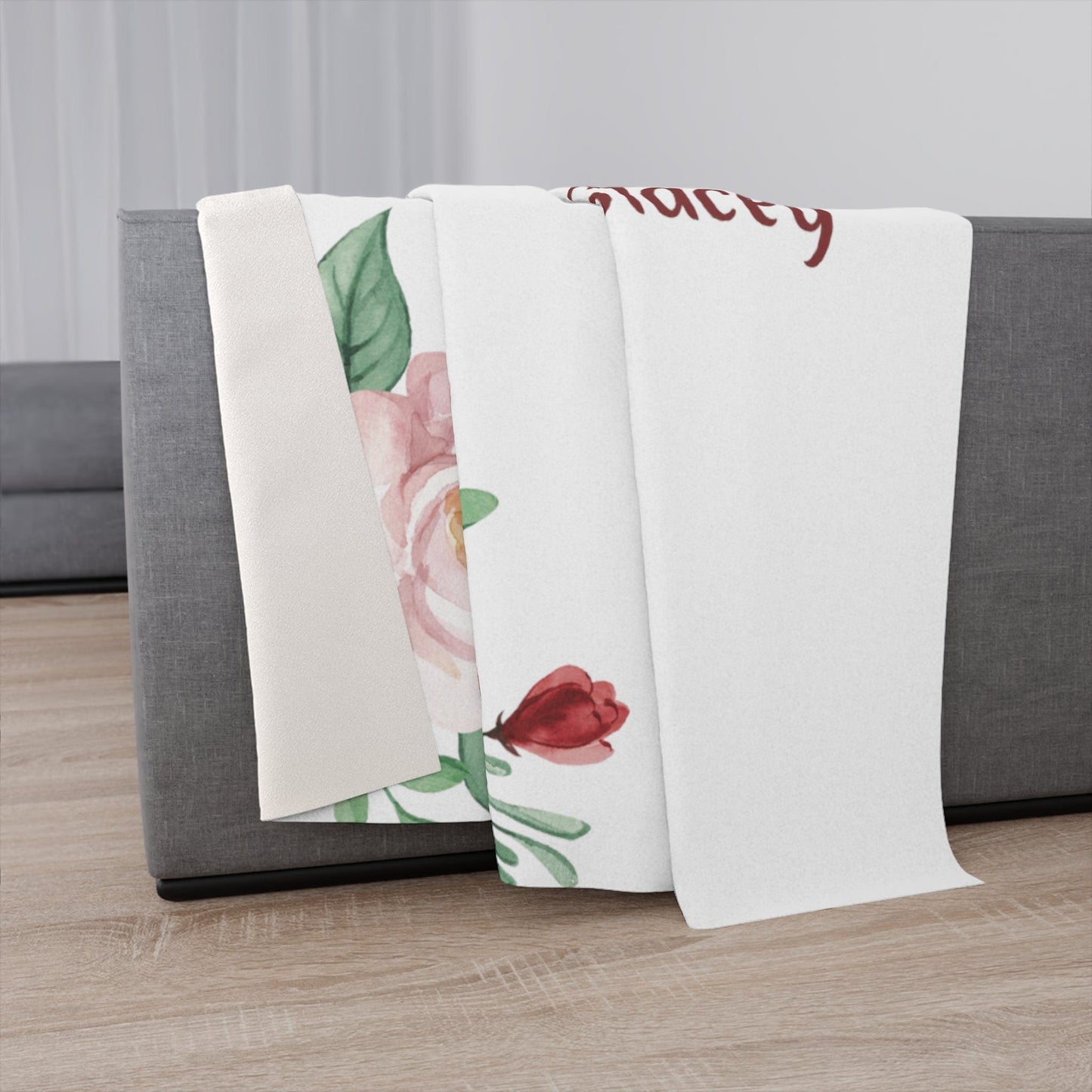 We love you Mom- Personalized Blanket