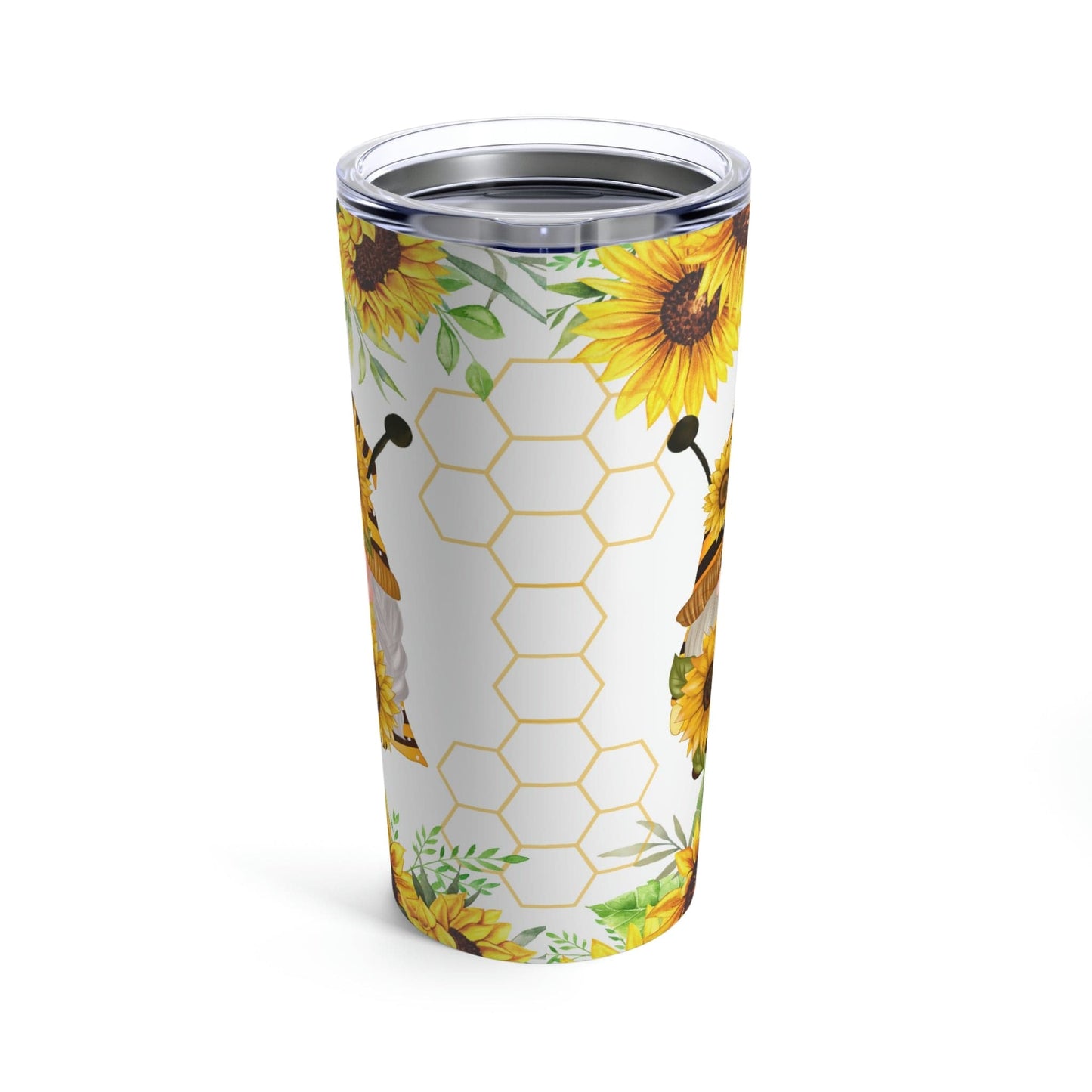 Bee Sunflower Gnome 20oz Tumbler