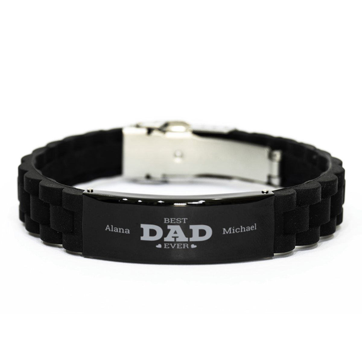 Best Dad Ever, Custom New dad Band, Personalized First Father's Day Bracelet