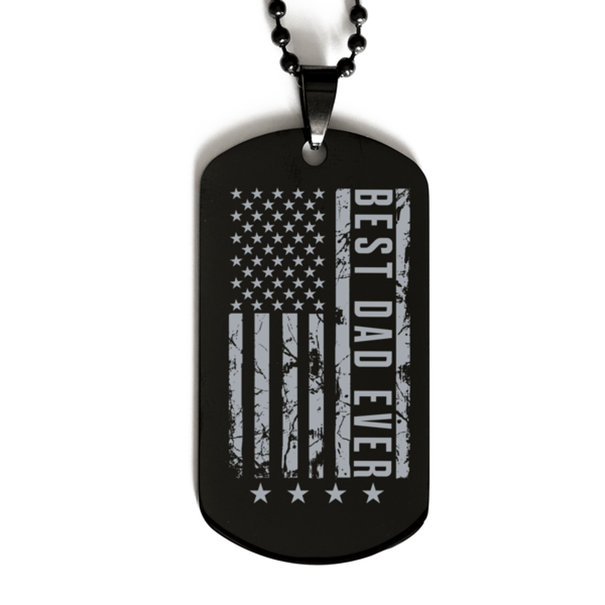 Best Dad Ever Dog Tag Necklace, Father's day gift for Dad