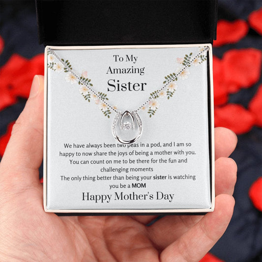 New Amazing Mom Necklace - From Sister