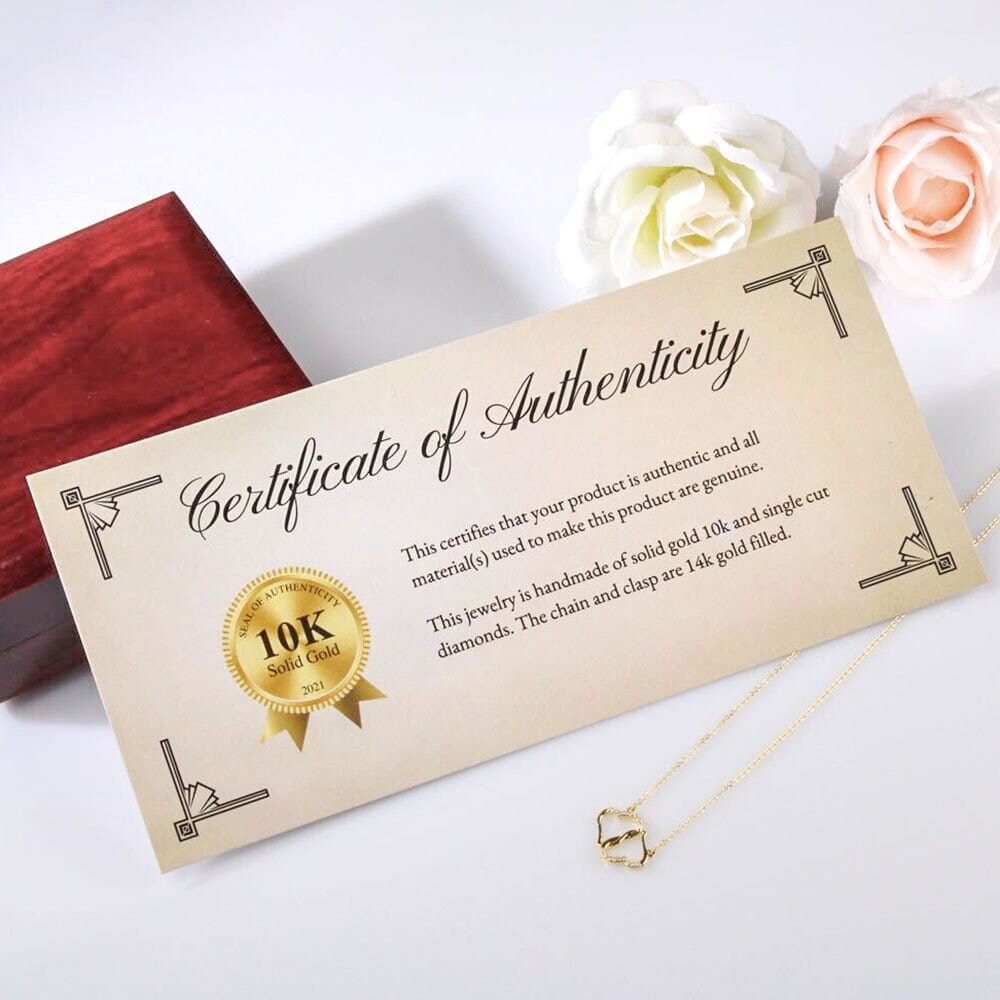 Mother of the bride 2 Hearts Gold Necklace