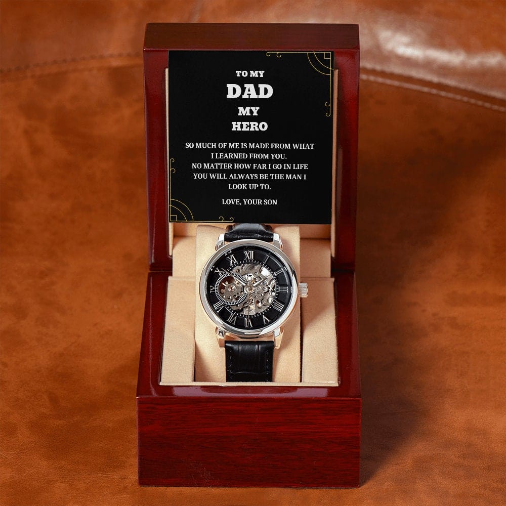 Personalized gift watch with Watch box