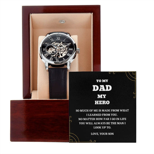 Personalized gift watch with Watch box